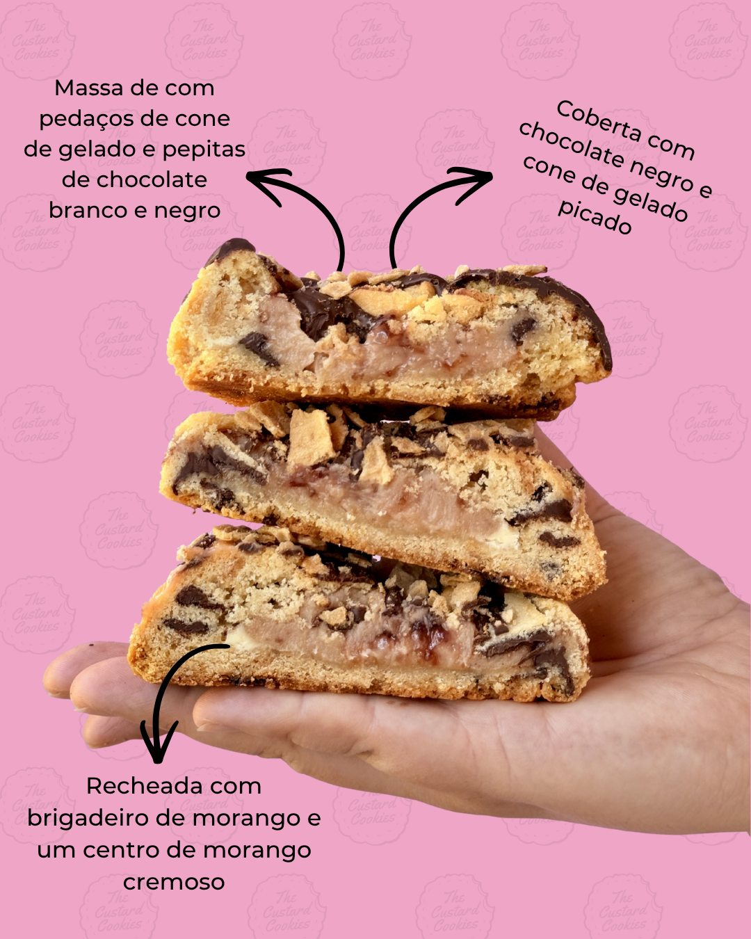 🍦 CORNETTO DE MORANGO COOKIE 🍓