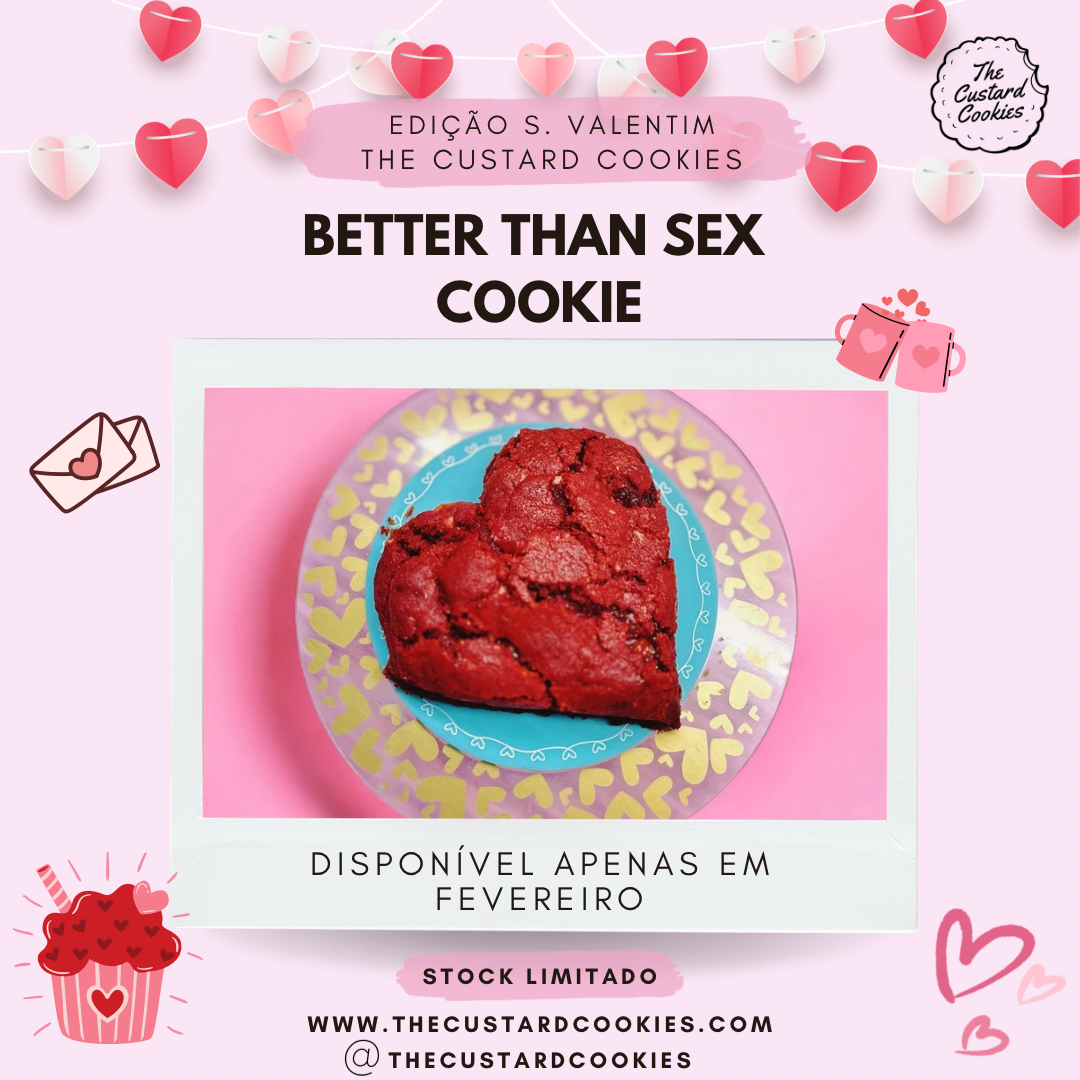 The Custard Cookies - Better than Sex, a melhor cookie de Red Velvet em Portugal.