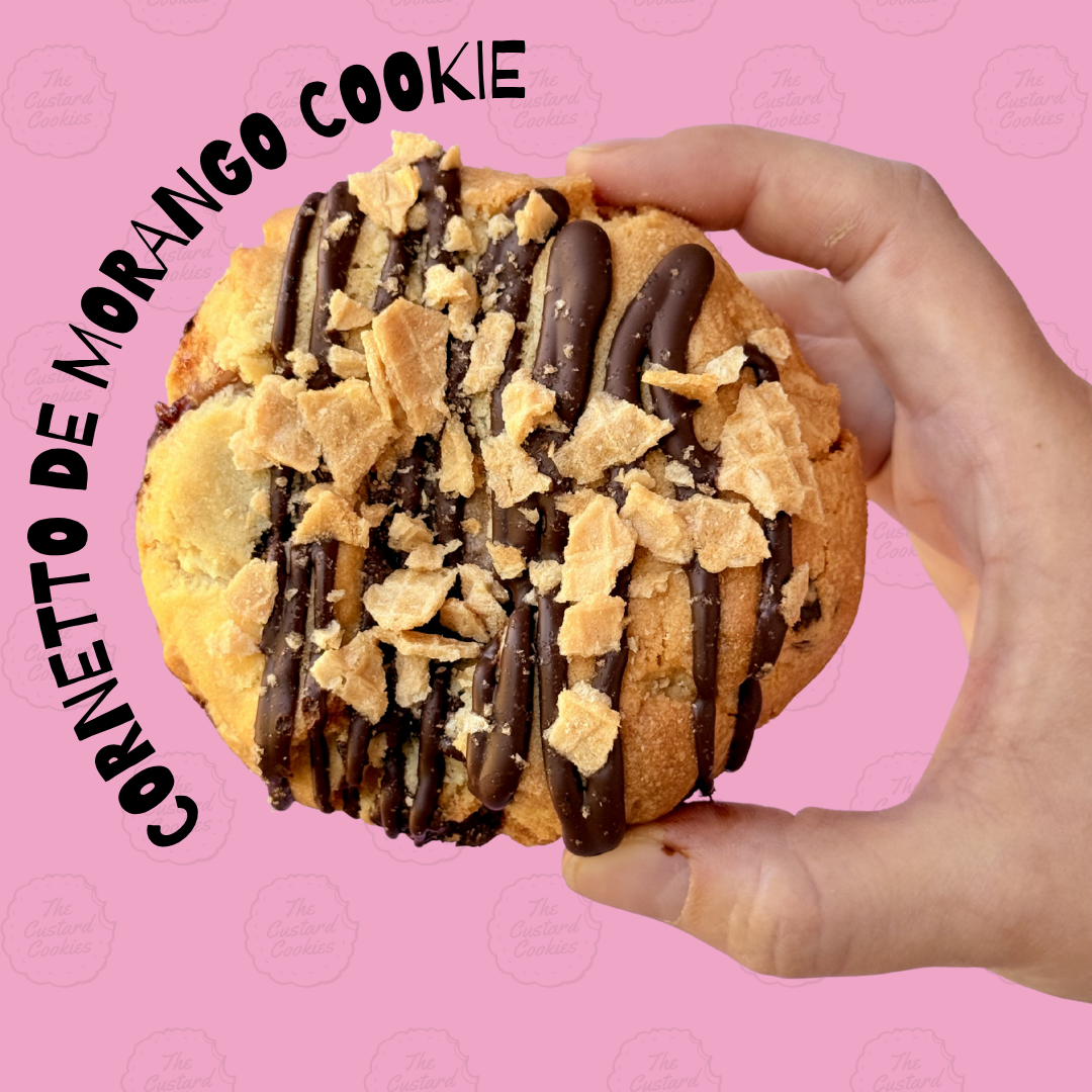 🍦 CORNETTO DE MORANGO COOKIE 🍓