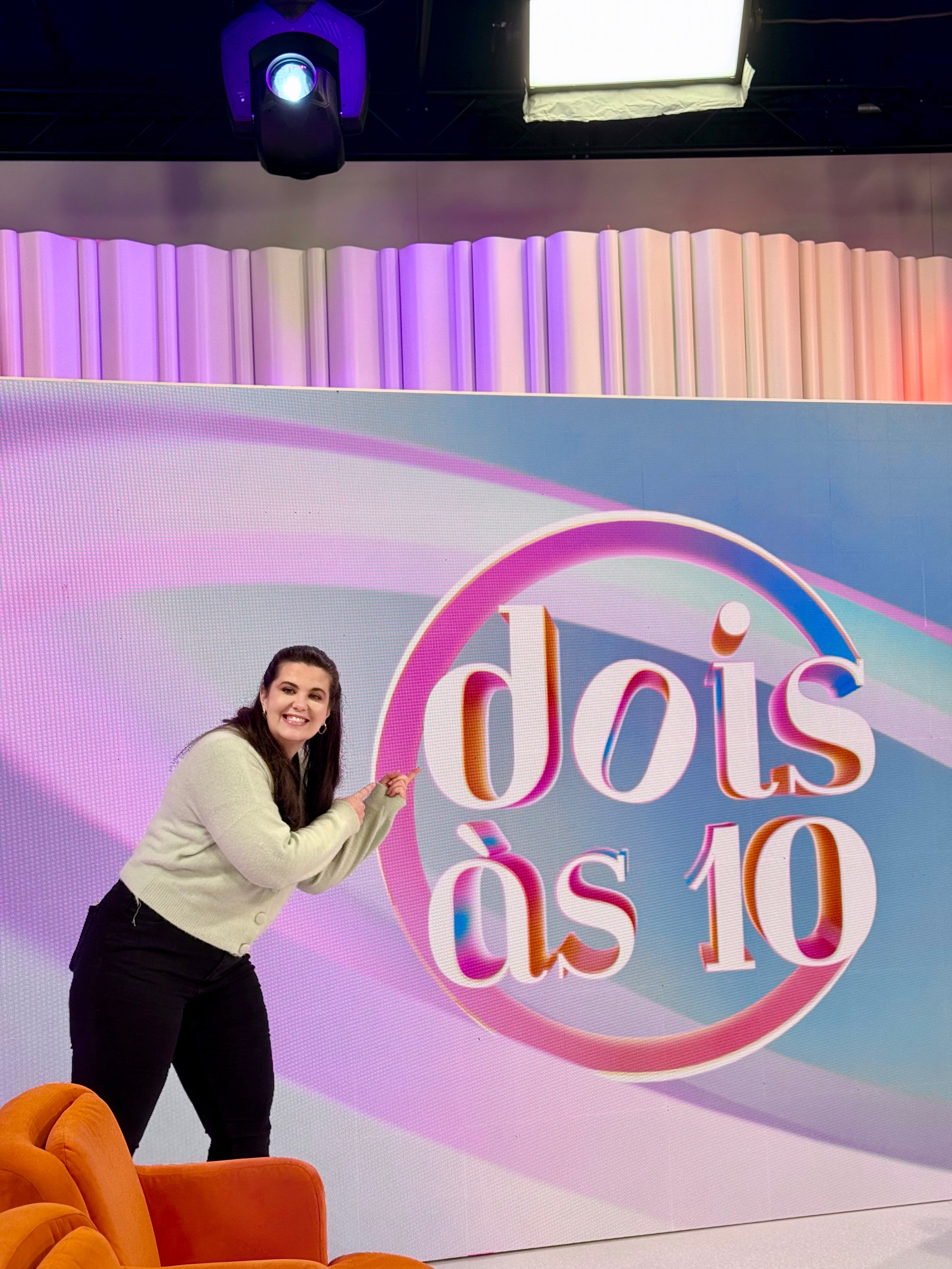 Rita Sousa, fundadora da The Custard Cookies, no Dois às 10 na TVI